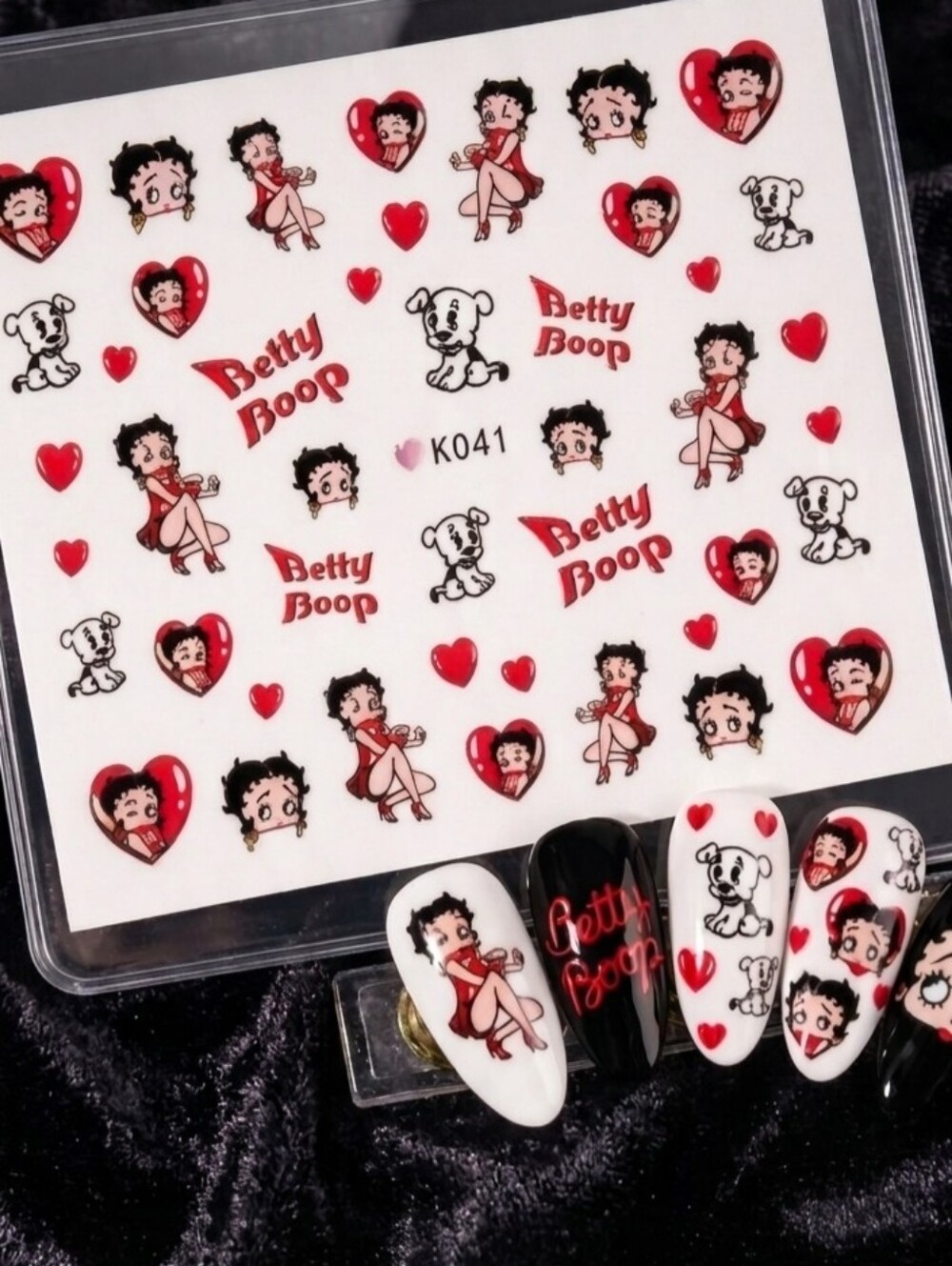 BETTY BOOP "3D" Nail Art For Press-On Nails